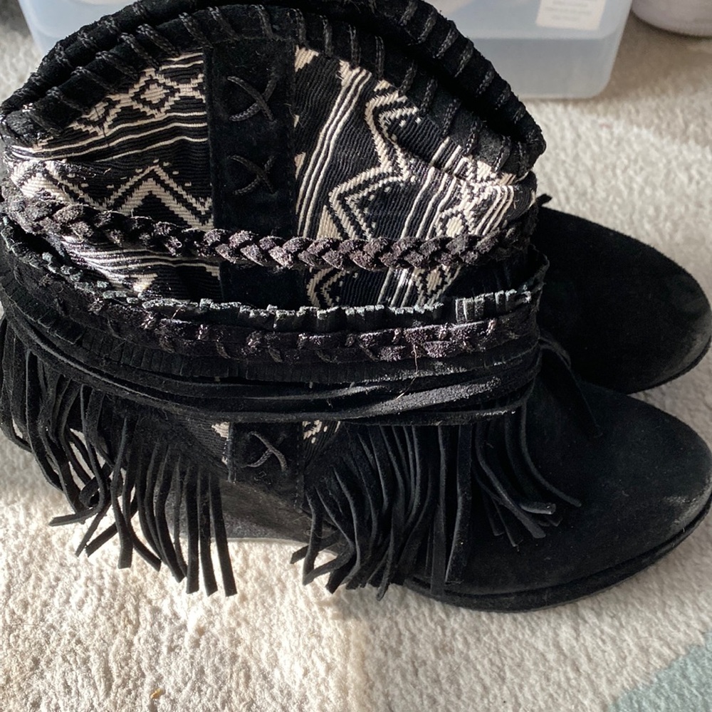 Cute cowboy wedges